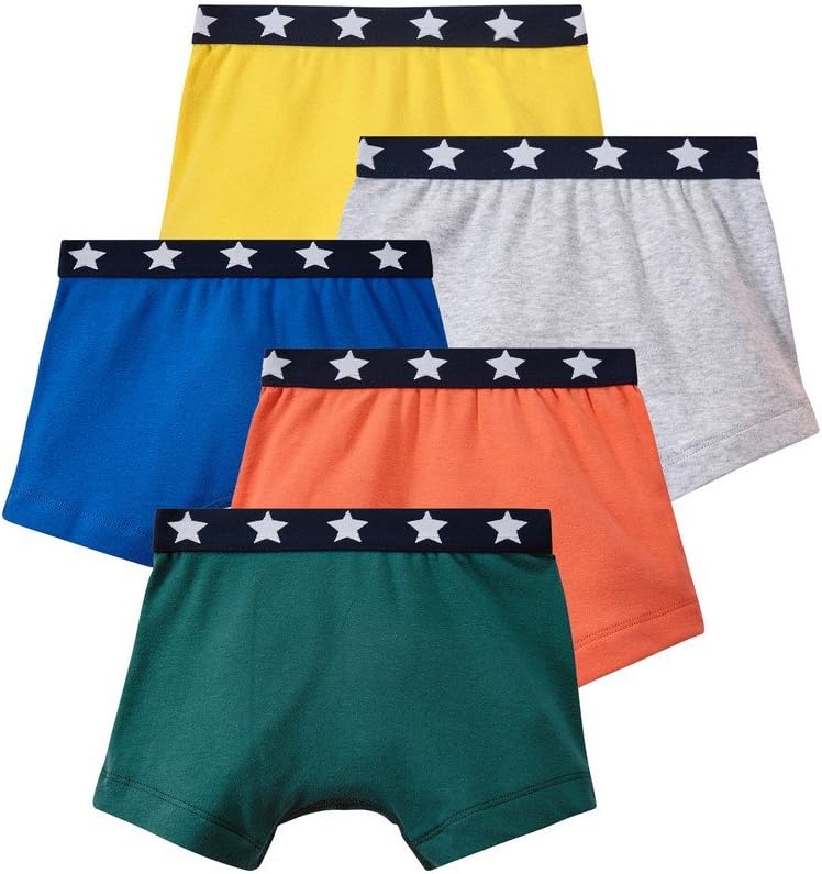 Petit Bateau Boys 5 Pack Boxers Style 28567 Sizes 2-12 (Size 2 Style 28567 Boys) Multi