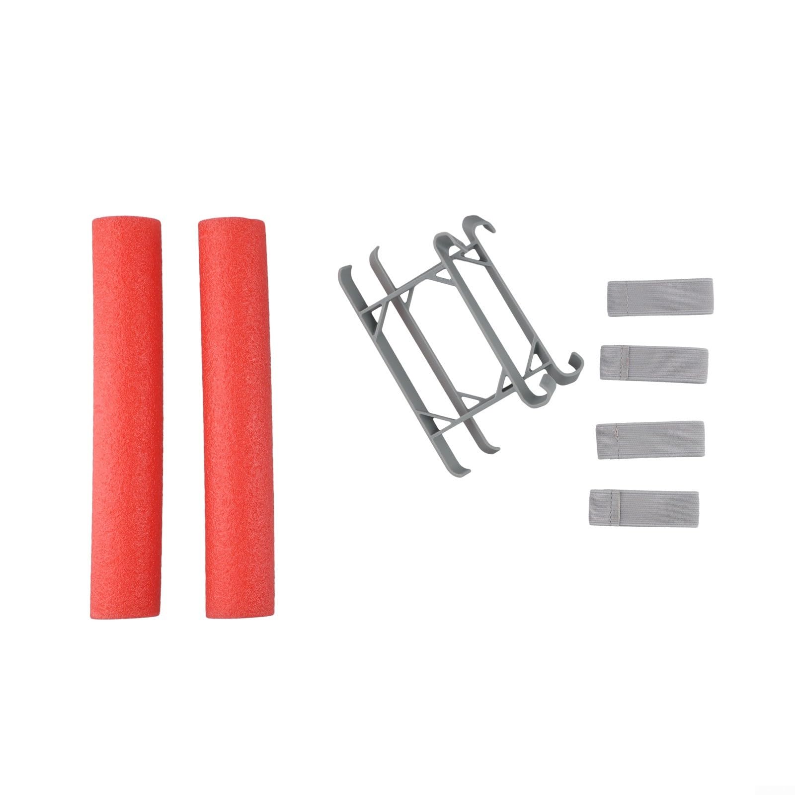 Carrello di atterraggio dell'acqua per DJI per mini 3 4 Pro, treppiede galleggiante galleggiante 24 x 5 x 8 cm, staffa di atterraggio con elastici rosso grigio