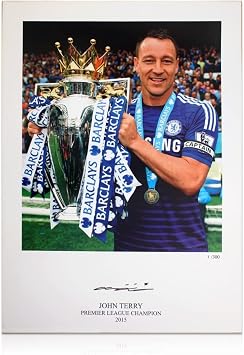 John Terry Signed Chelsea Photo Premier League Champion | Autographed Memorabilia