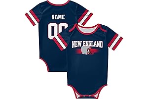 Baby Patriots Gear: Personalized Name and Number Baby Clothes for Kids
