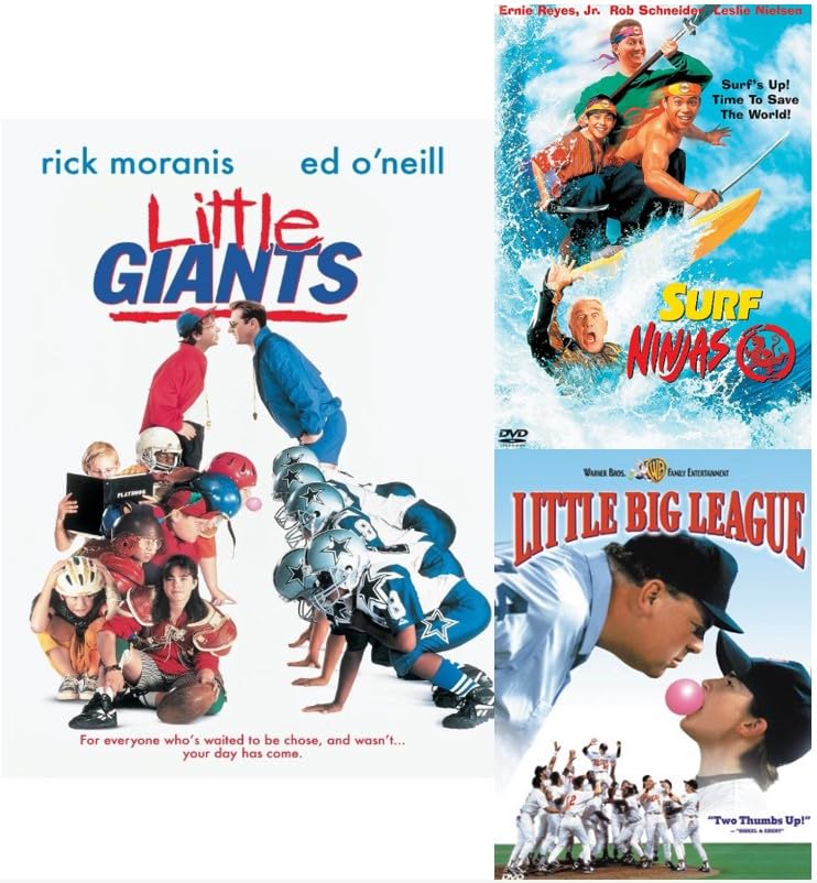 3-Film Sport Collection: Little Big League / Little Giants / Surf Ninjas [DVD] Region 1/A