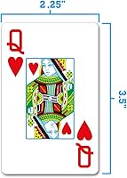 Vista 6 de Copag 1546 Design - Juego de cartas 100% de plástico, tamaño del puente (estrecho) rojo/azul (índice jumbo, 6 juegos)