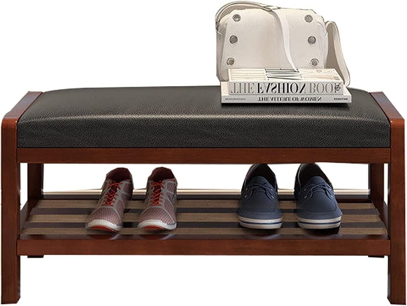 Banc à chaussures moderne en bois pour organiser l'entrée, le couloir ou le salon avec style