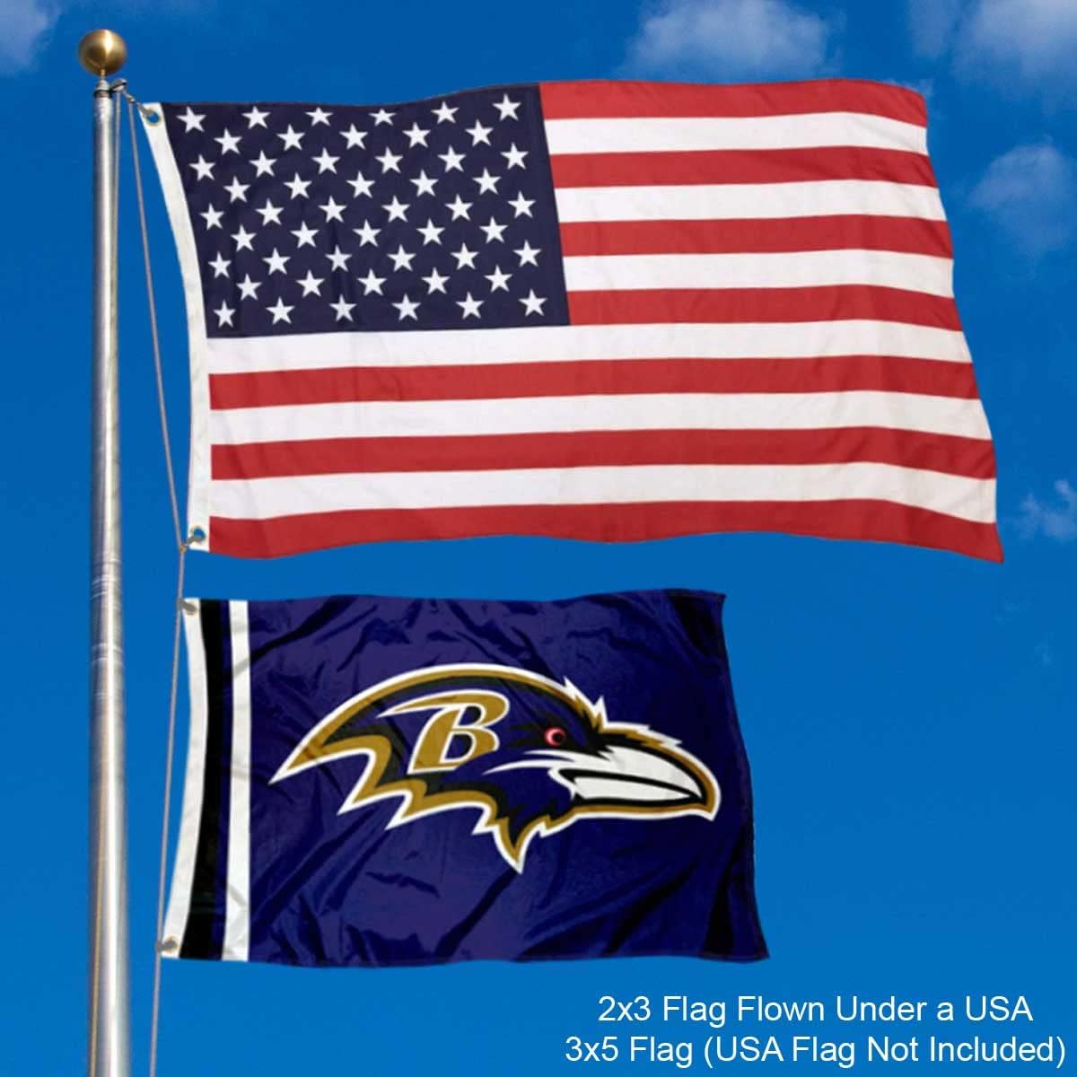 Baltimore Ravens 2x3 Feet Flag - Image 2