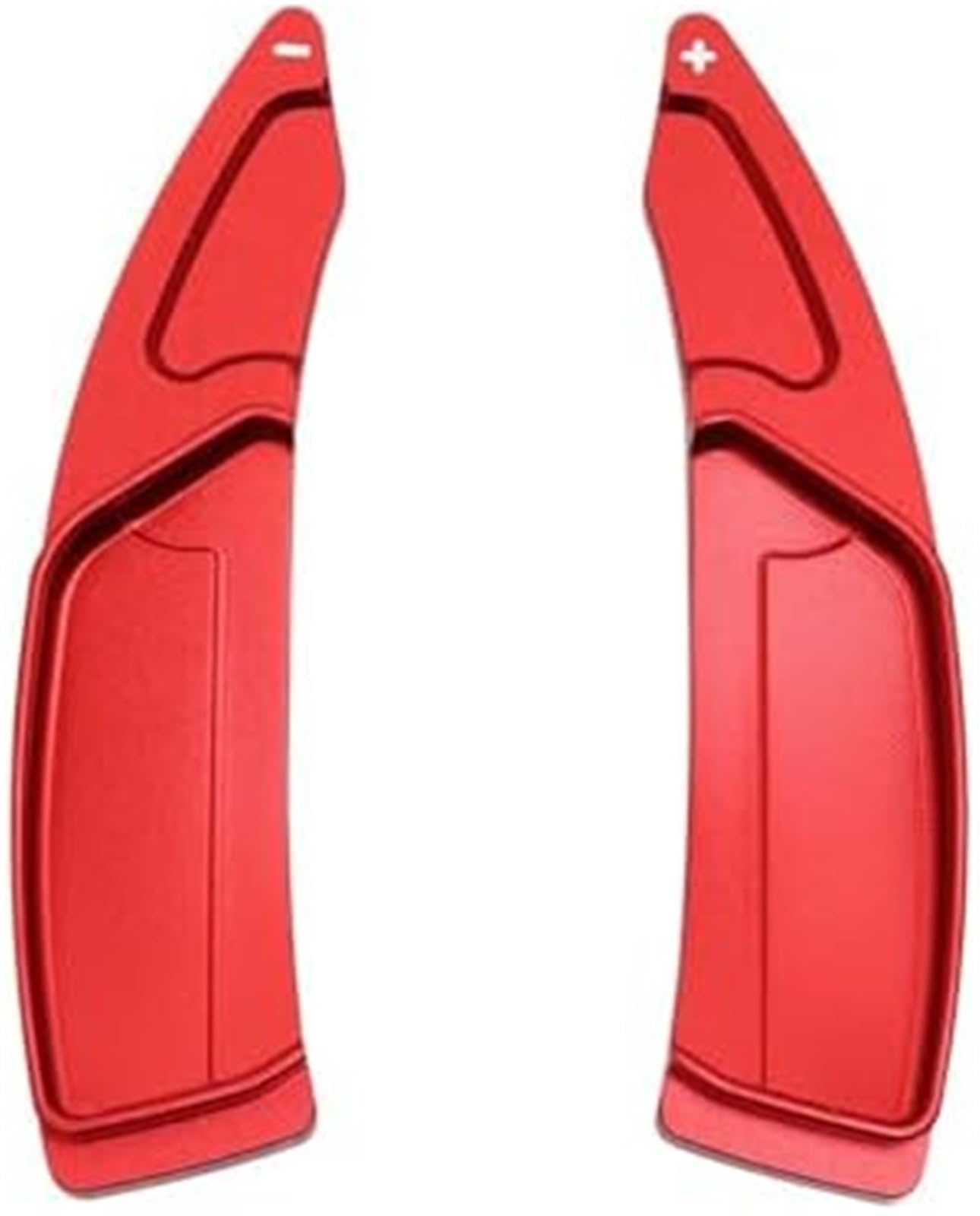 Mkvaxr Red Car Gear Shift Paddle For Peugeot 508 5008 308 3008 208 2008, For Gt Sw Car Steering Wheel Shift Paddle Gear Paddles Extender Stickers(Red)