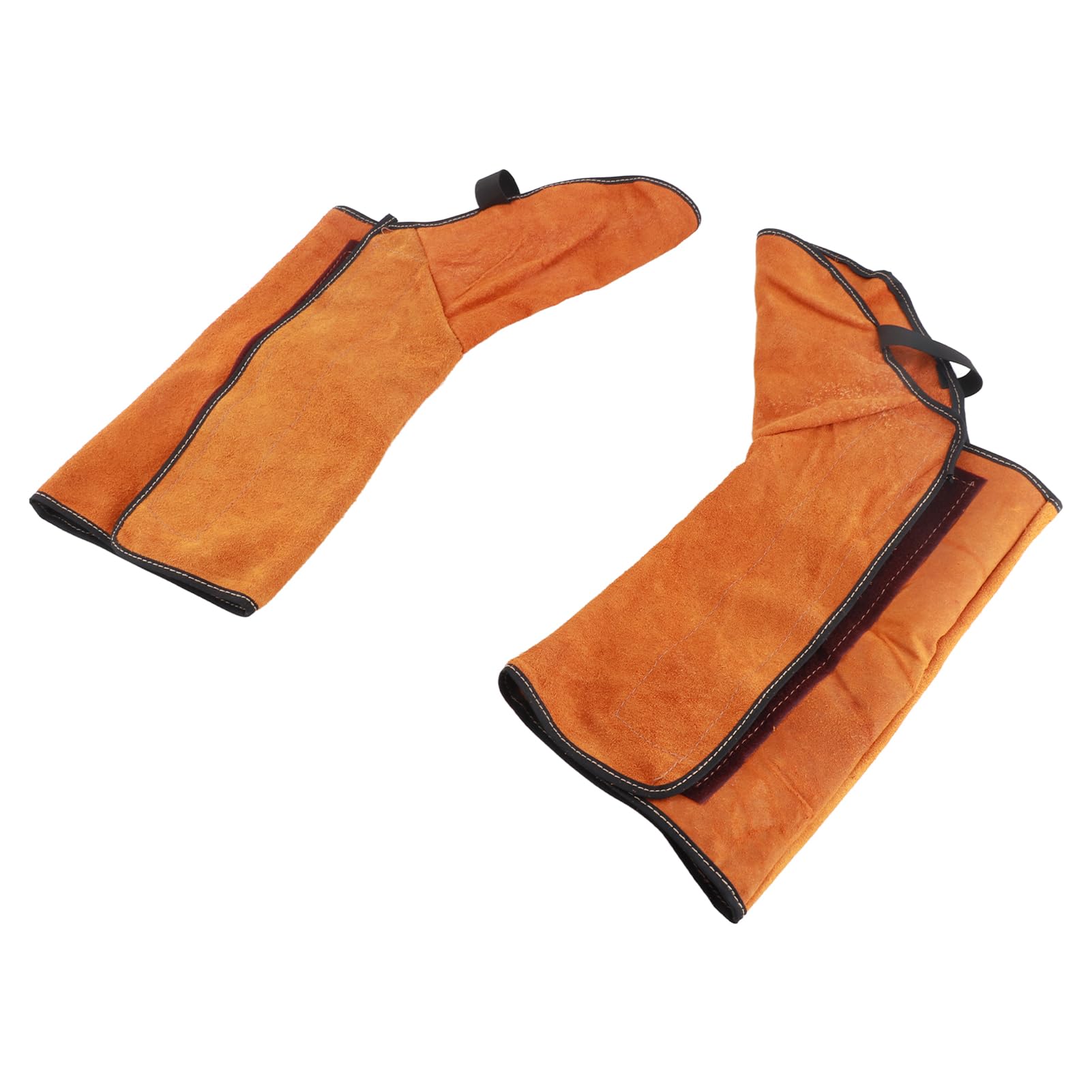 1Pair Welding Boot Cover, Cowhide Flame Retardant Welding Gear with Elastic Band, Heat Proof Leg Protection Safety Shoes Cover for Welding Machinery Industrial Work