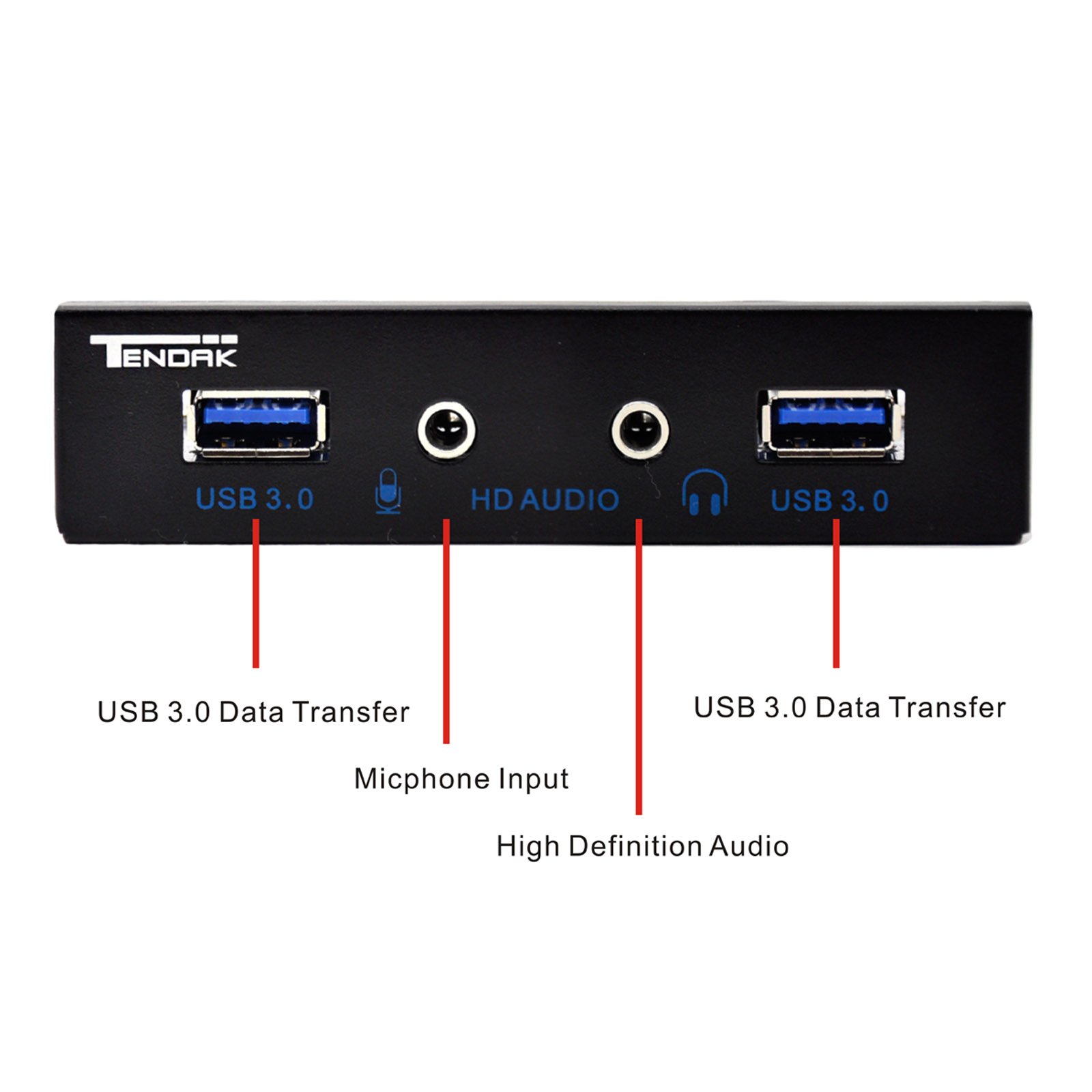 Buy Tendak USB 3.0 2Port 3.5 Inch Metal Front Panel USB Hub with 1 HD