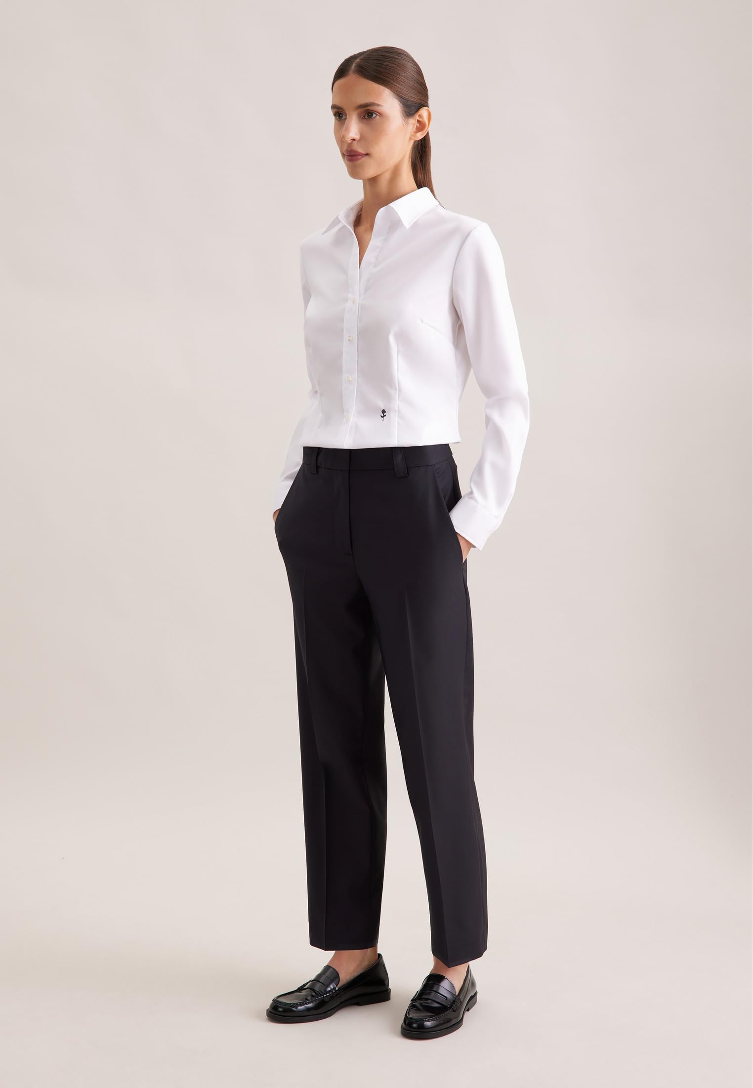 Seidensticker Damen Women Regular Longsleeve Cotton Bluse (1er Pack)