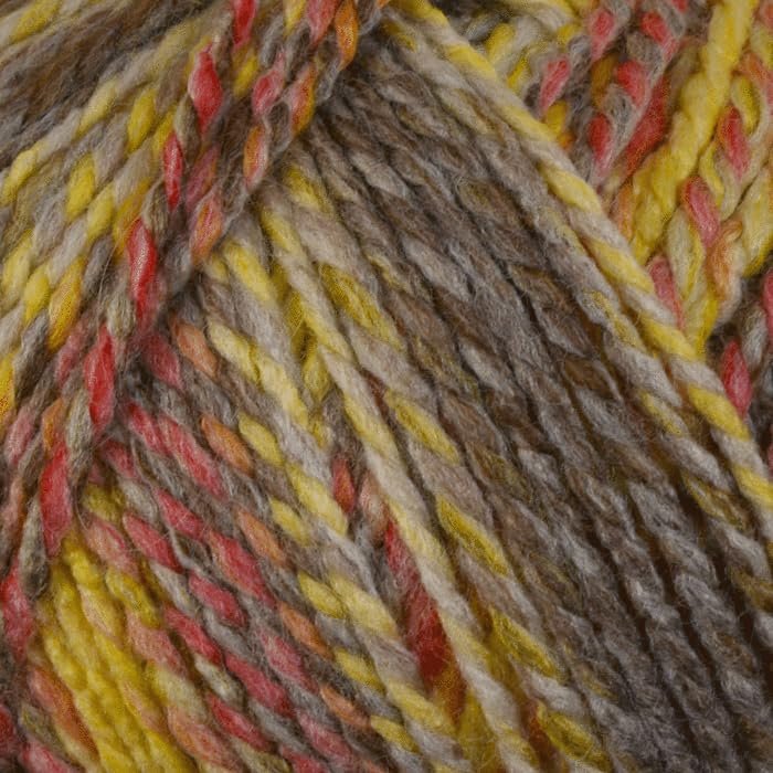 WoolCraft Pebble Chunky Knitting & Crochet Yarn, Great Value Yarn with 36 Colour Combinations in The Range, 100% Acrylic, 320 Metres, 200g Balls, Pack of 5, Wild — image 1