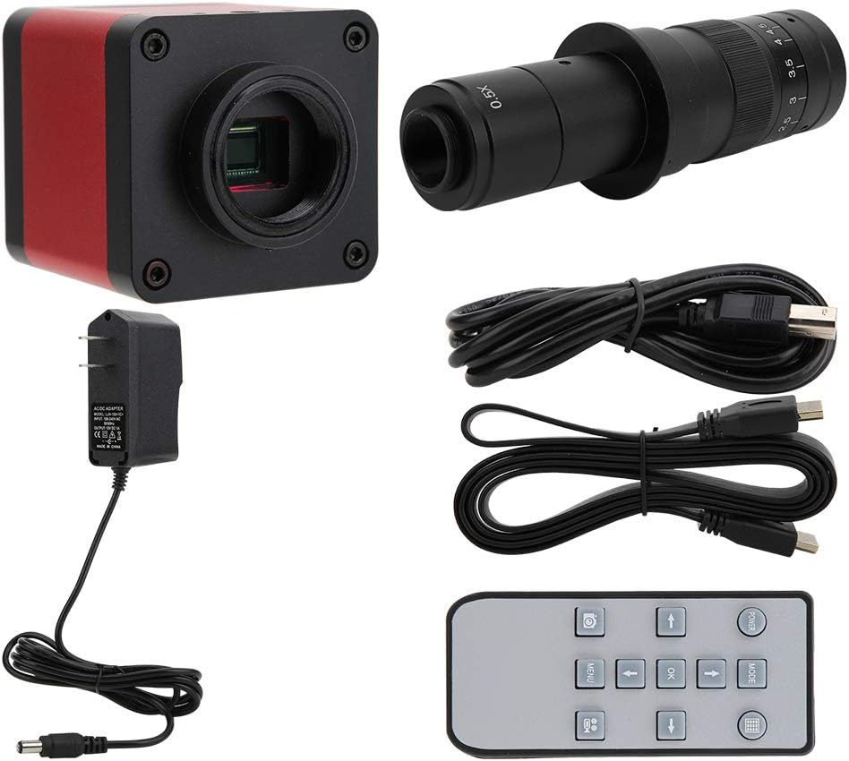 USB Microscope Camera 48MP Dual Output High Definition Industrial with 180X Lens Instrument 100-240V Digital