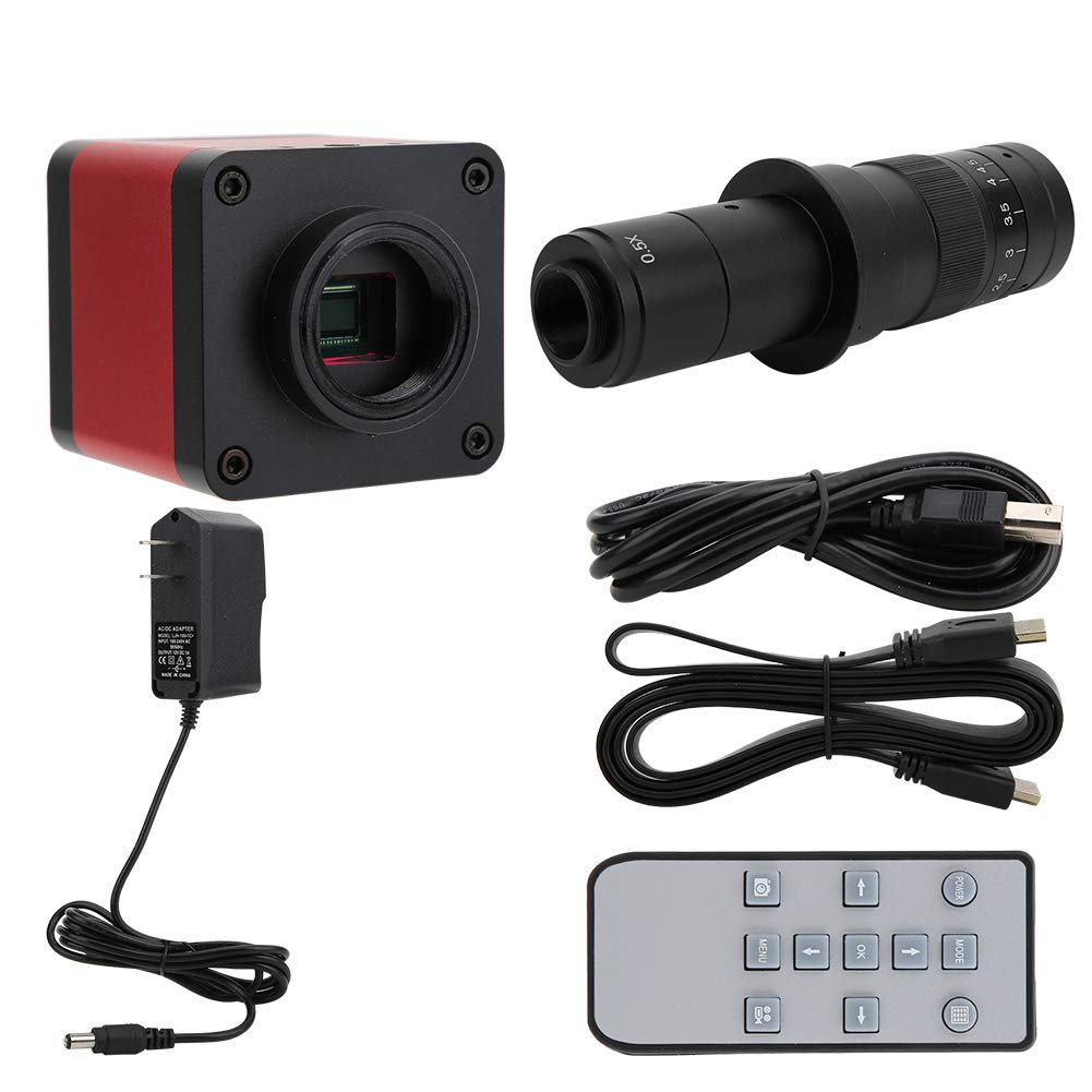 Cámara microscópica USB 48 MP industrial con lente 180X y doble salida digital 100-240V