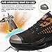 Imagen de Mitudidi Zapatos de Seguridad para Hombre y Mujer Zapatillas de Trabajo Cómodas y Transpirables Punteras de Acero Antideslizantes y Resistentes 39 EU