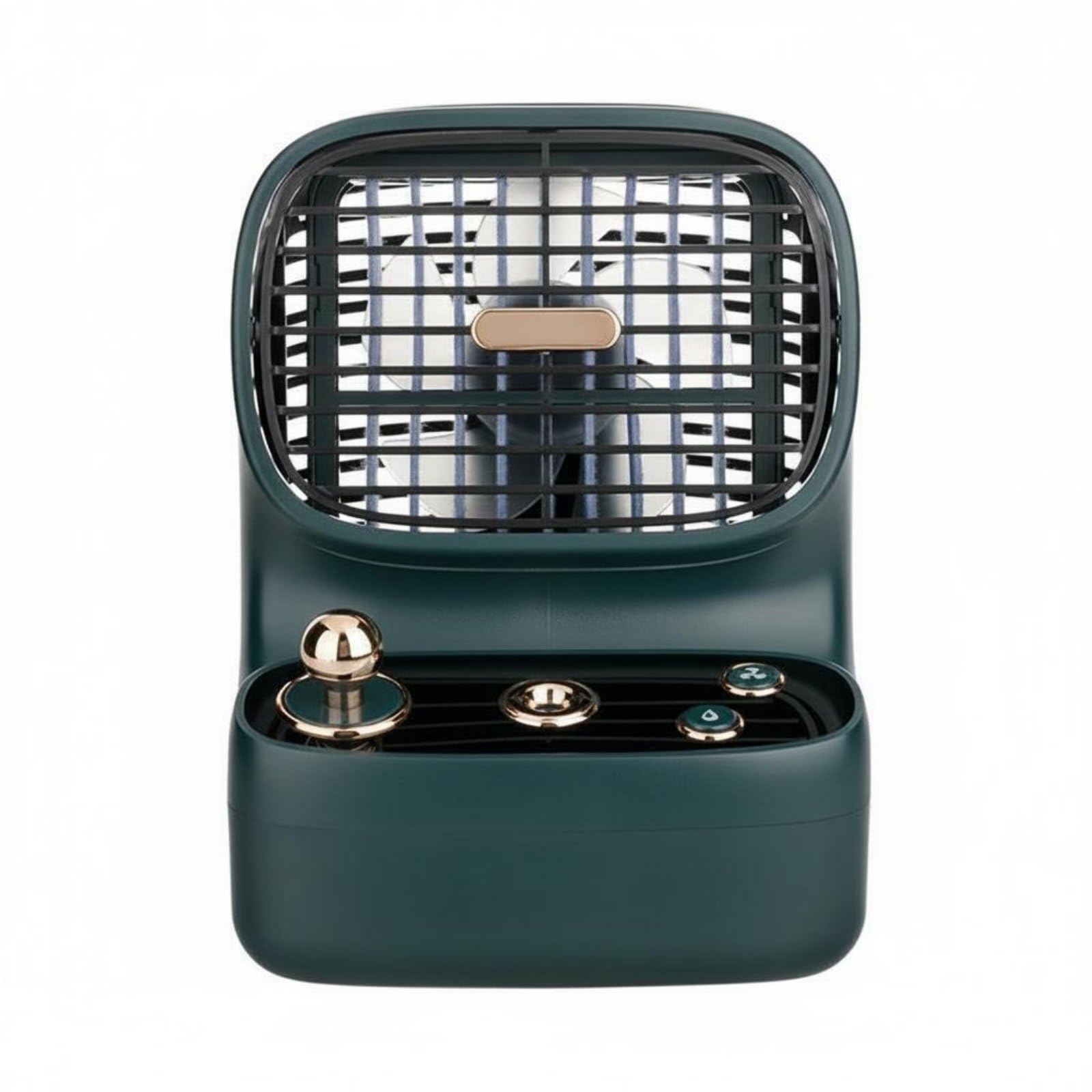 BNF® Retro Misting Fan 3-Speed Adjustable Battery-Powered Desktop Humidifier Portable Water Spray Chiller Humidifying Function, Green | Fans Heating Cooling & Air Home Improvement-image-45