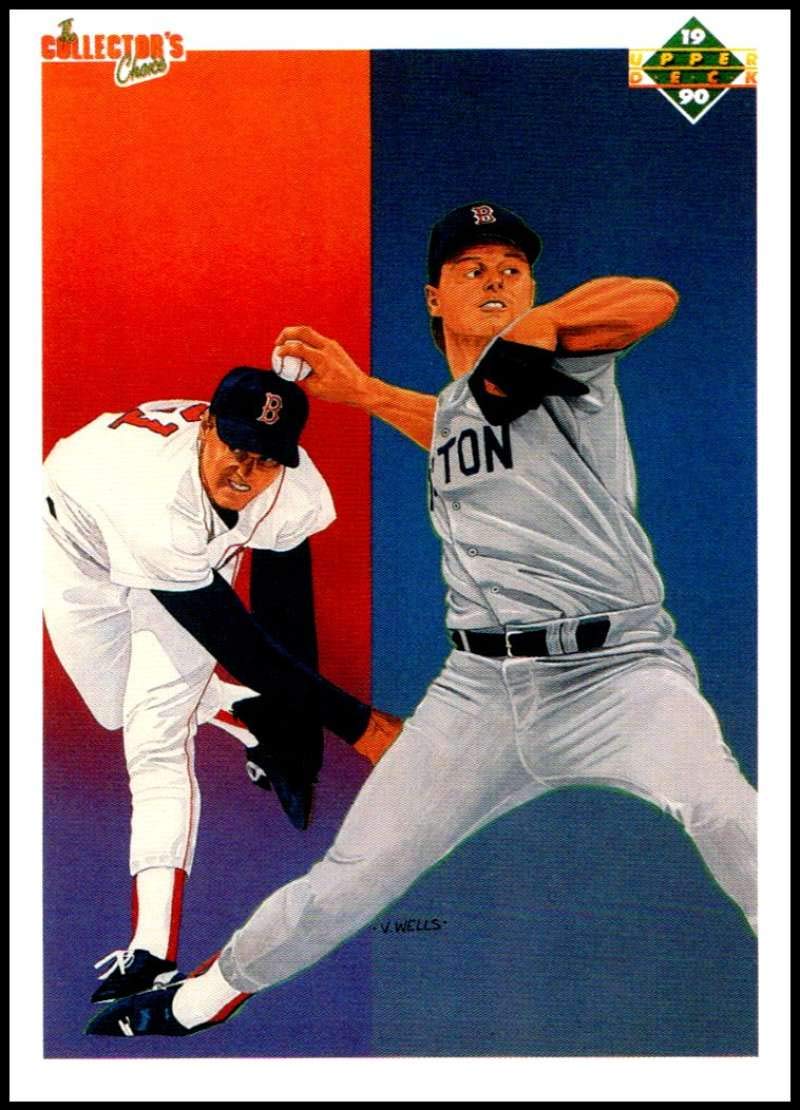 Amazon.com: 1990 Upper Deck Baseball #57 Roger Clemens Boston Red