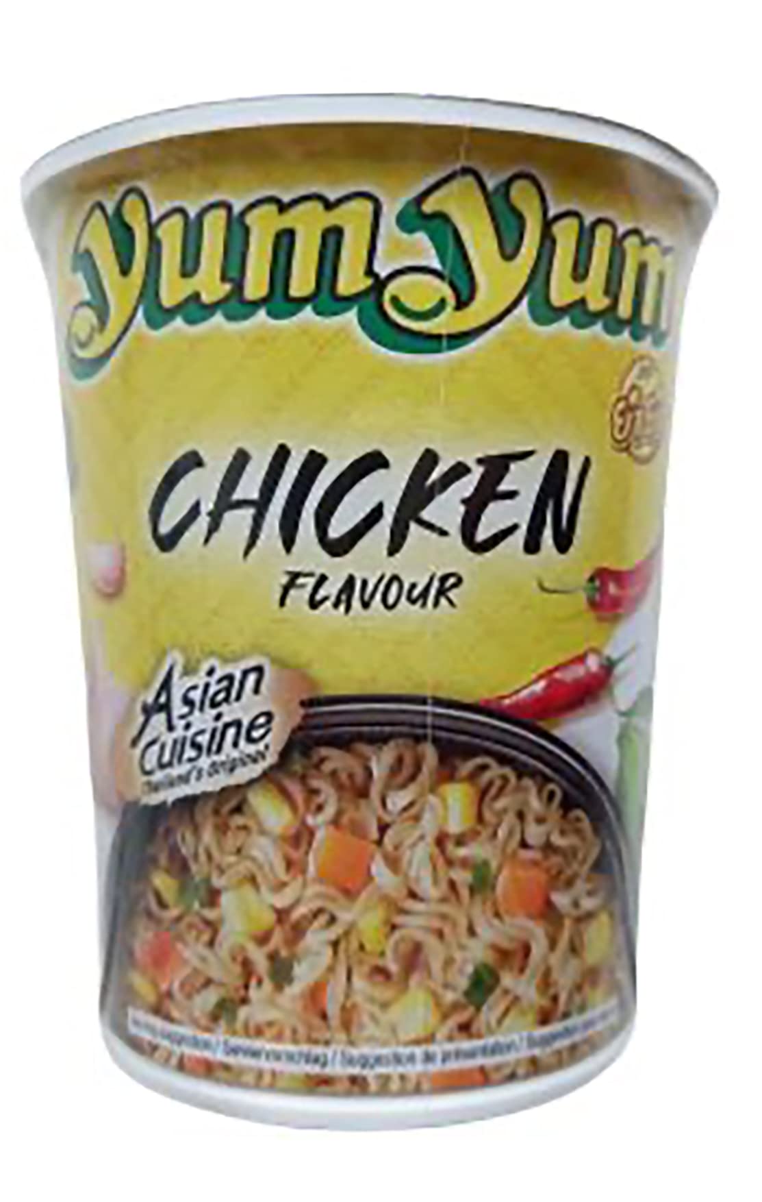 Yumyum Nouilles Instantanées Saveur Poulet 70g/Bol - Lot de 18 et 36 Bols - Livraison Gratuite France - Expédition par la sté Bo Time (36)