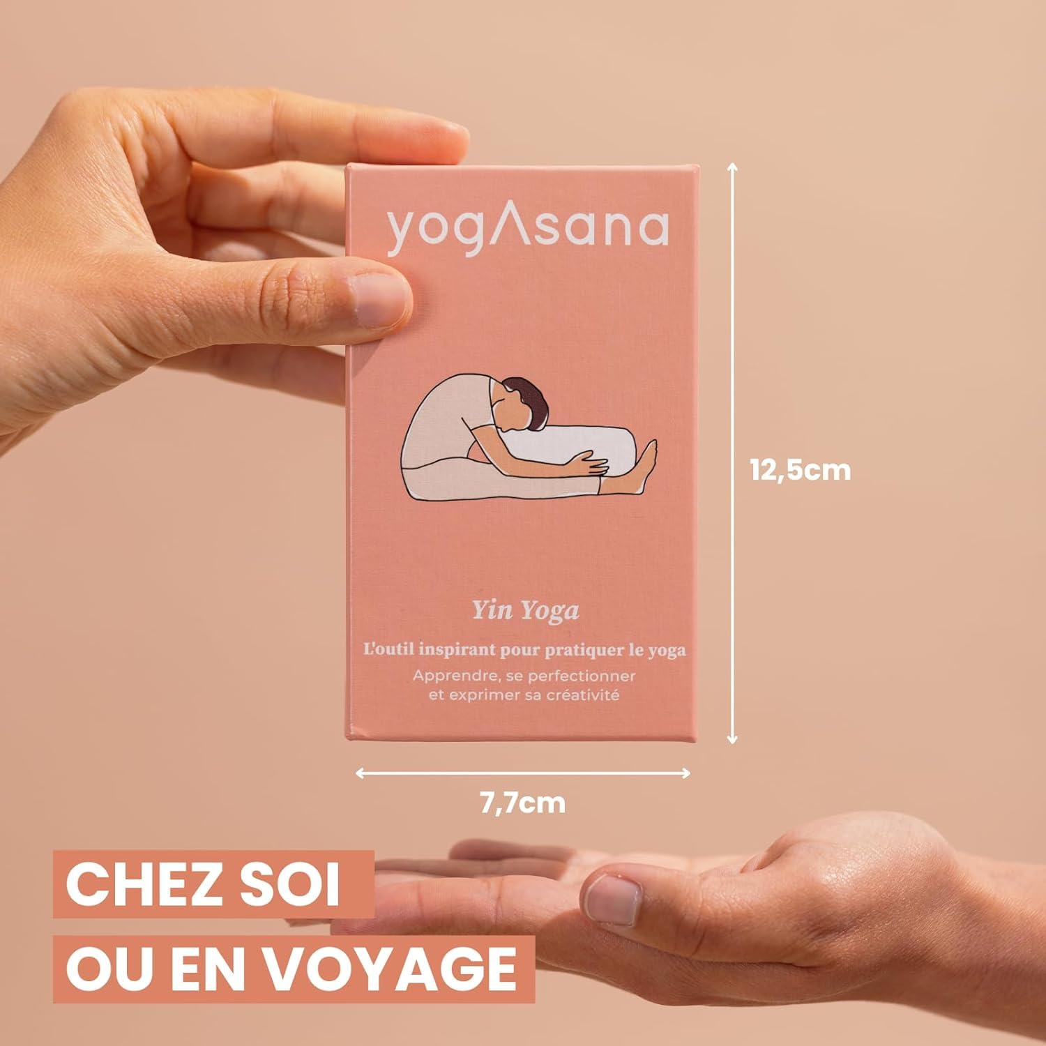 yogAsana Jeu de Carte français - Yin Yoga 80 Cartes - Tous Niveaux - Guide de séquences pour se perfectionner - Illustrations de Postures et durée de Pratique - Bénéfices pour Le Corps et l’Esprit