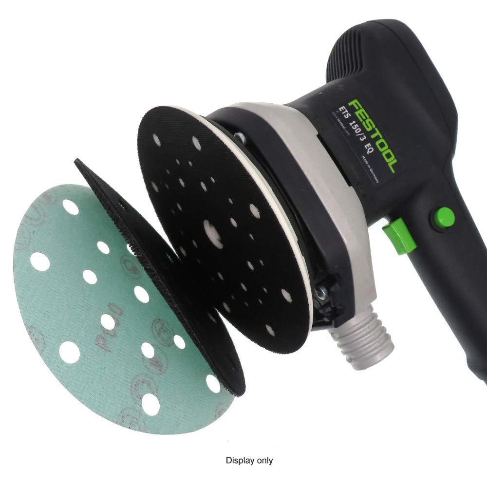 20 piezas de papel de lija de 6 pulgadas, 17 agujeros, gancho de grano 60-2000 y amp; Disco de lijado de bucle 150 mm para lijadora orbital Festool Carpintería, Automotiv, 320