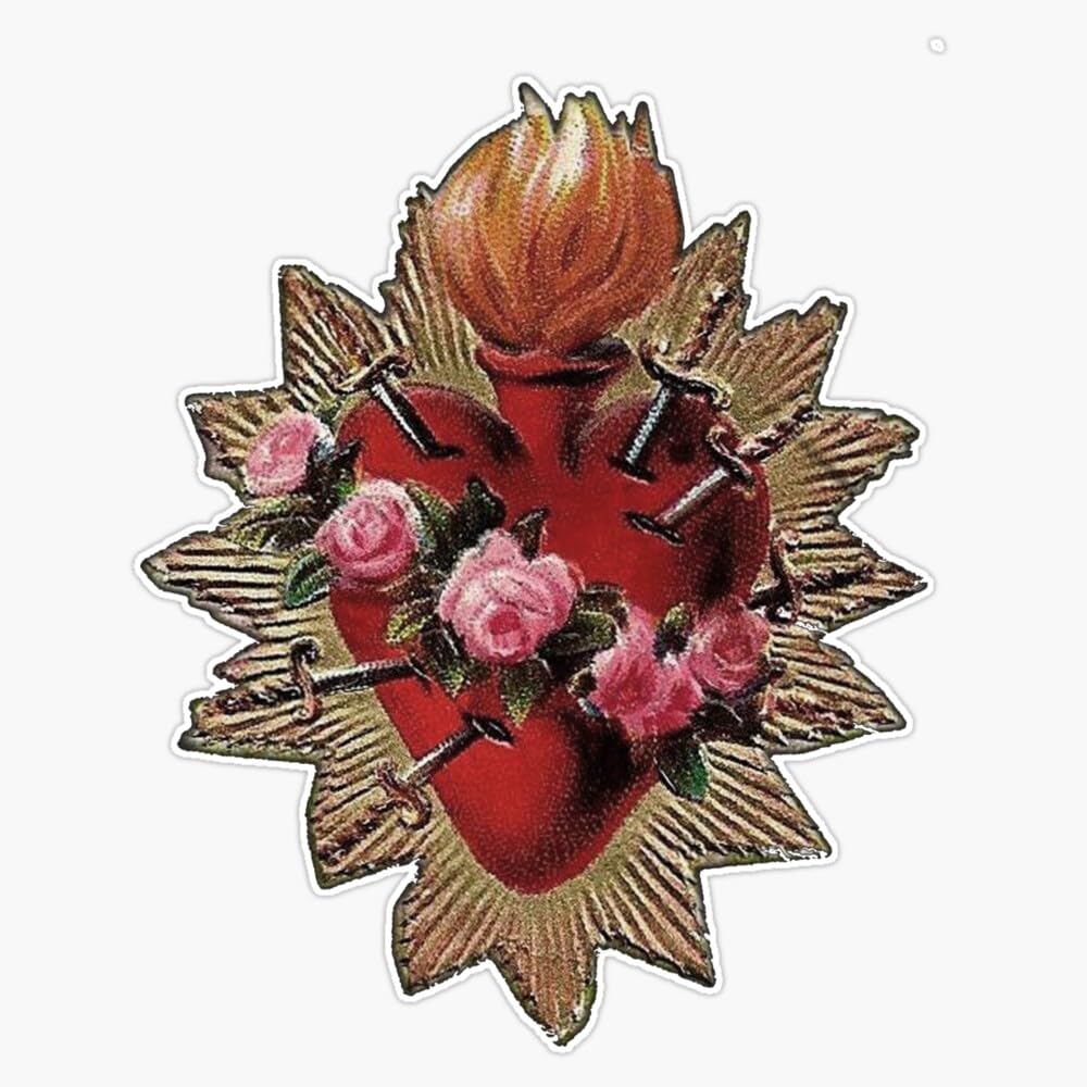 The Heart is Sacred Bumper Sticker Vinyl Decal 5"