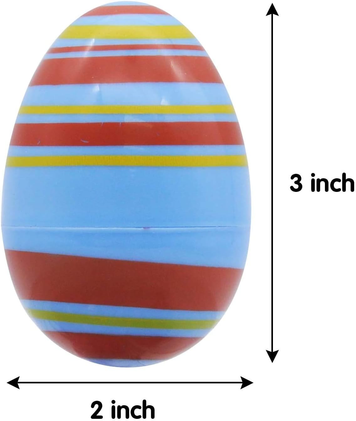 JOYIN 72Pcs 3" New Plastic Printed Bright Easter Egg with Golden Eggs for Easter Egg Hunt Event, Party Favor Goodie Bags, Scene and Decoration, School Parties Prizes, School Classroom Rewards