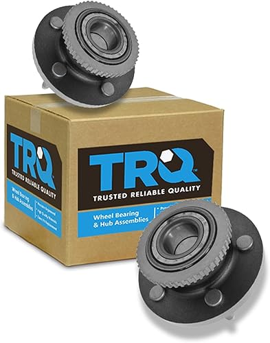 Vista 184 de TRQ Juego de Rodamientos de Rueda y Cubierta de Llanta Trasera para Conductor y Pasajero 2 Piezas Compatible con Infiniti G35 2003-2006 2007 G35