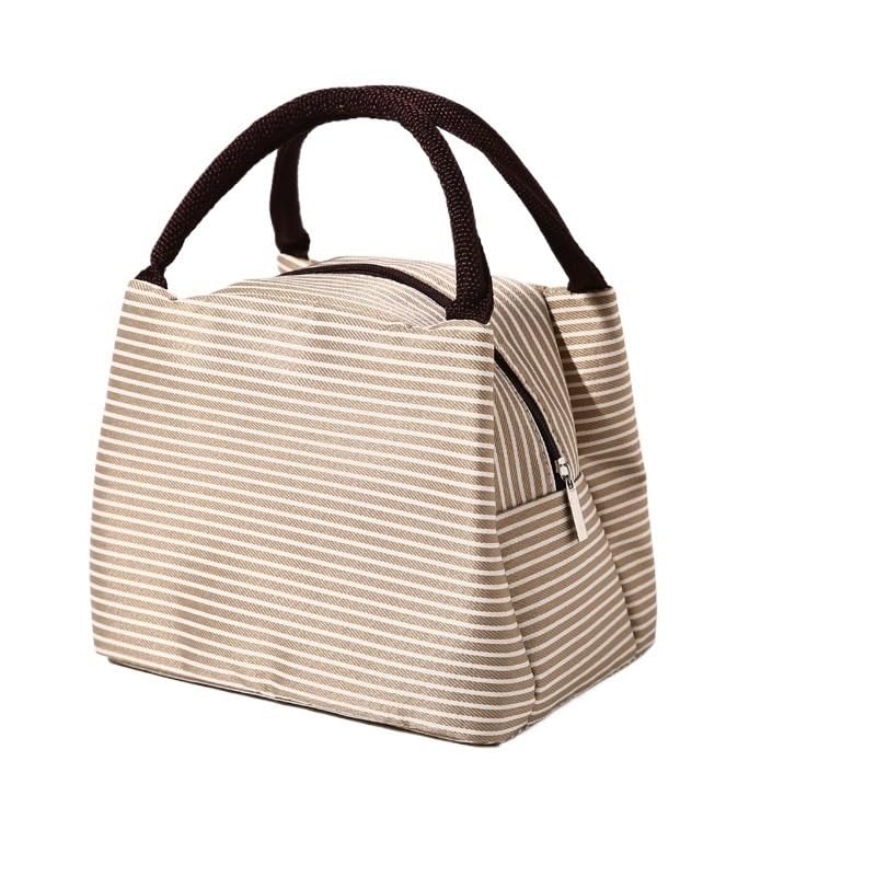 Bolsa de Almuerzo para Mujer Bolsa isotérmica Bolsas térmicas de Alimentos empaquetados Bolsa térmica Bolsa de Almuerzo para niños Bolsa de refrigerador (Color: Cian) (Caqui)