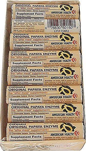 American Health Original Papaya Enzyme Chewable - 16 Rolls American Health Original Papaya Enzyme Chewable - 16 Rolls