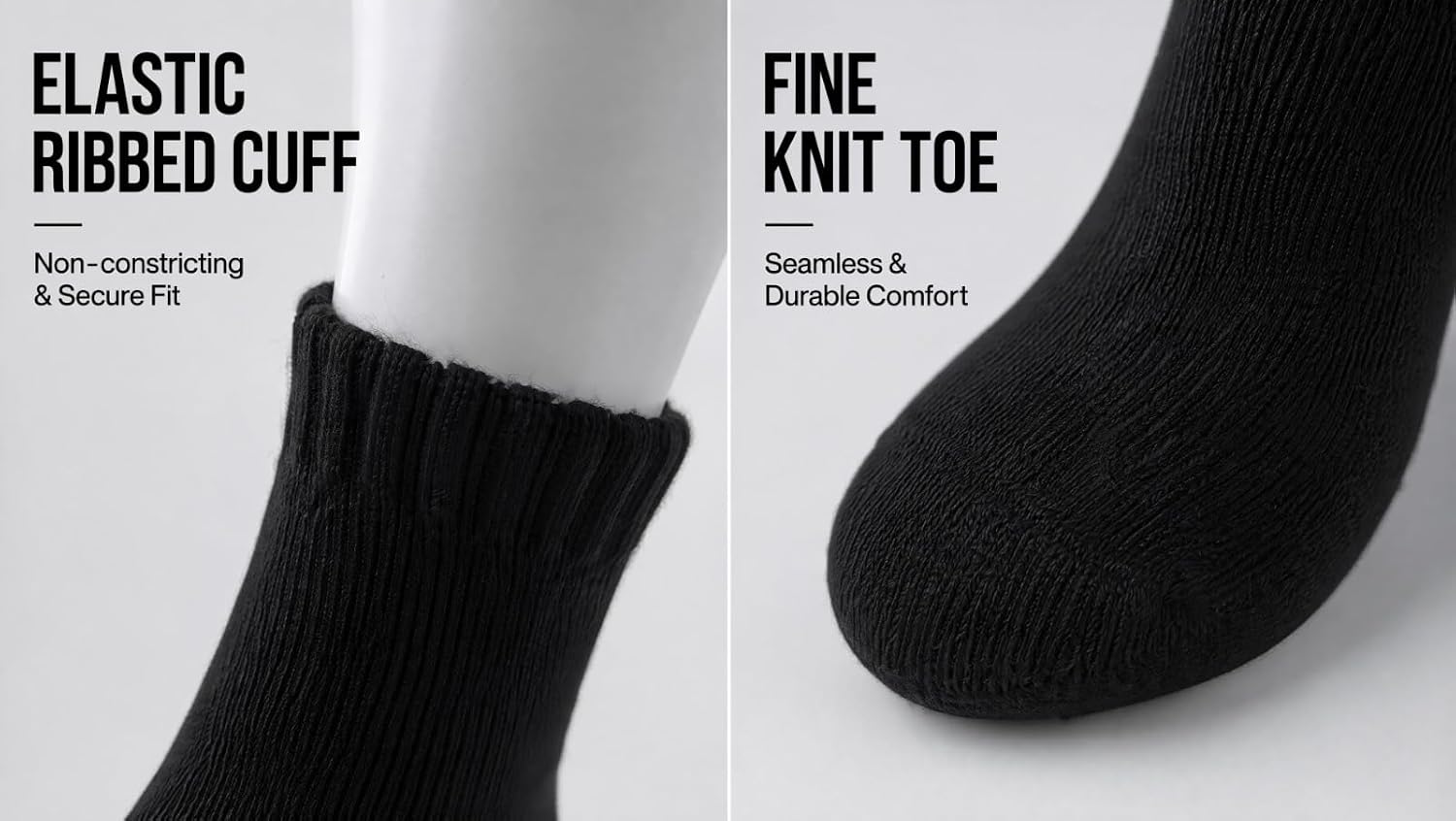 The House of Alpaca Thermal Wool Socks, 2 Pair, Unisex Beige Black