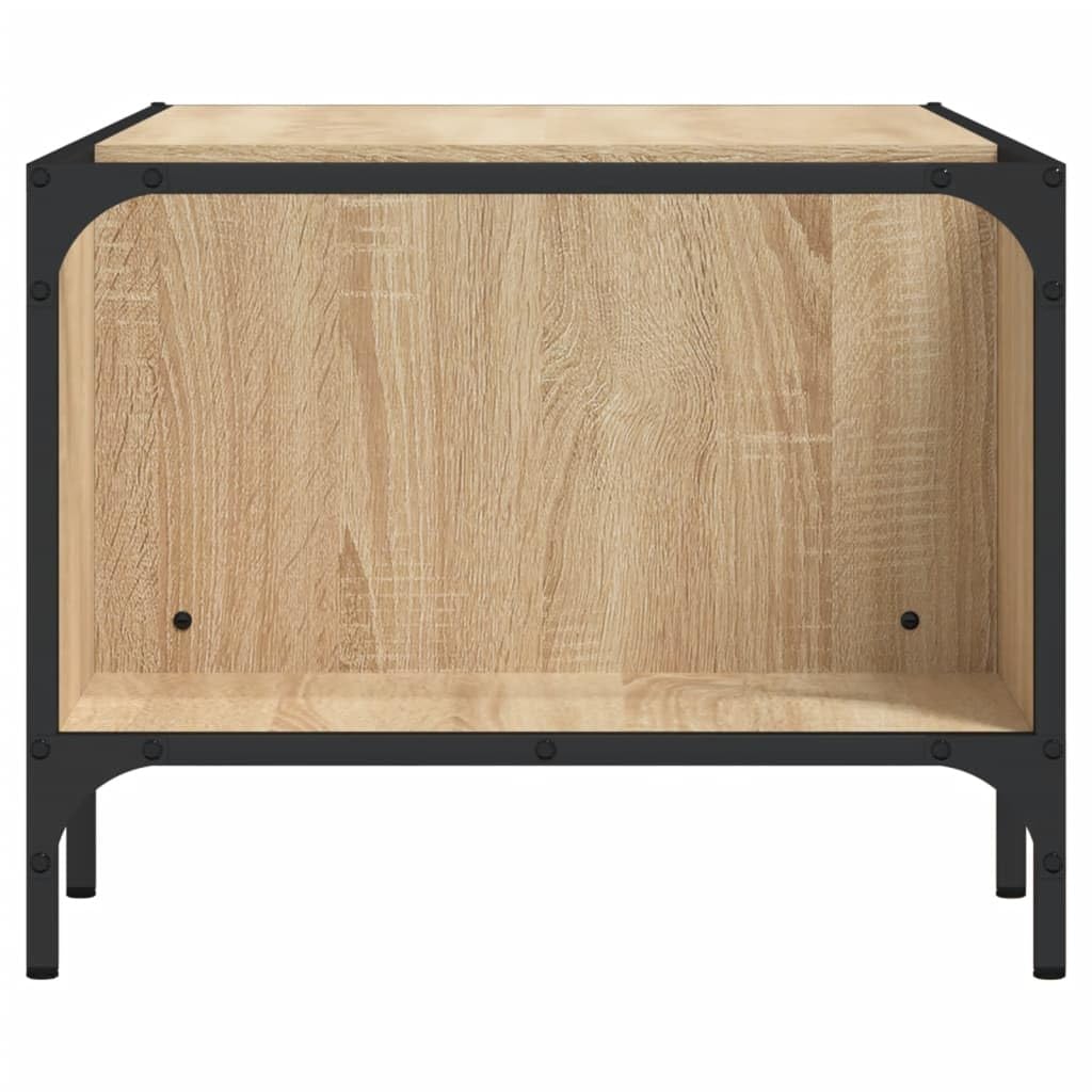 Mesa Centro Estante Madera ingeniería Roble Sonoma 100x51x40 cm Moderna,Mesa Auxiliar con Estante y Almacenamiento para Sala de Estar,Salón,Comedor