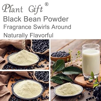 100% Natural Pure Black Bean Powder 100g/3.52oz Cooked Black Bean Powder For Smoothies, Shakes, Baking & Drinks,Tea | Free from Preservatives