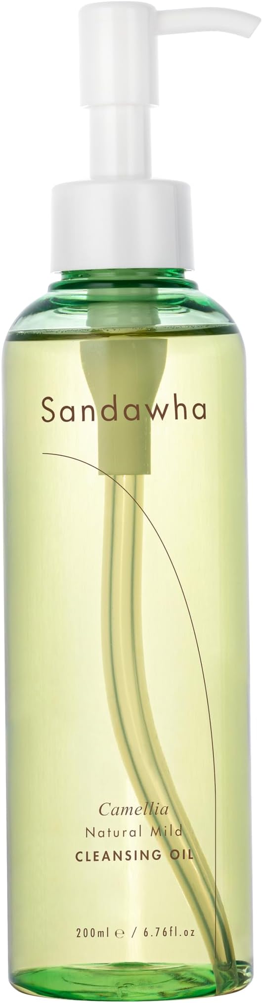 SanDaWha SKINCURE Camellia Natural Mild Cleansing Oil - Korean Skincare Deep Makeup Remover & Pore Cleanser for Blackheads and Sebum with 8 Plant Oils, Ideal for Sensitive Skin, 6.76 fl. oz.