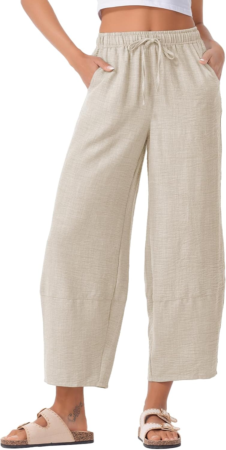 EVALESS Women's Baggy Wide Leg Palazzo Pants