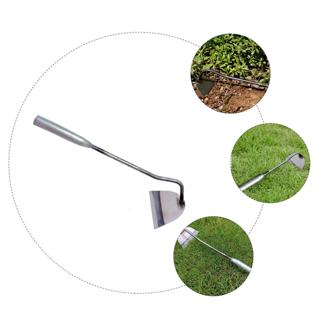 Abaodam 2 Sätze Teiliges Gartengeräte Aus Edelstahl Handliche Robuste Gartenhacke Für Unkrautjäten Und Aussaat Leichtes Langlebiges Werkzeug Für Haus Und Outdoor Gartenarbeiten 2 Stück * 2