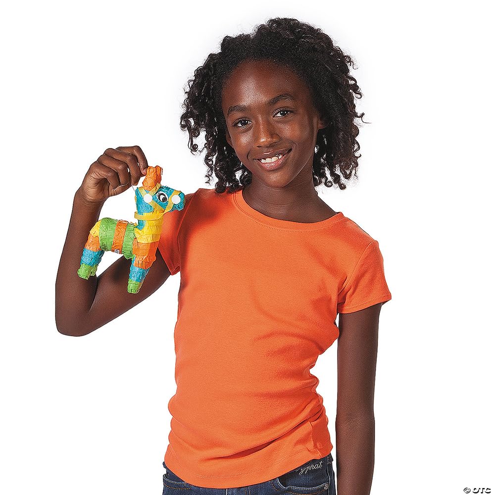 Fun Express - Mini Donkey Pinata Decorations (3pc) for Cinco de Mayo - Party Decor - General Decor - Pinatas - Cinco de Mayo - 3 Pieces