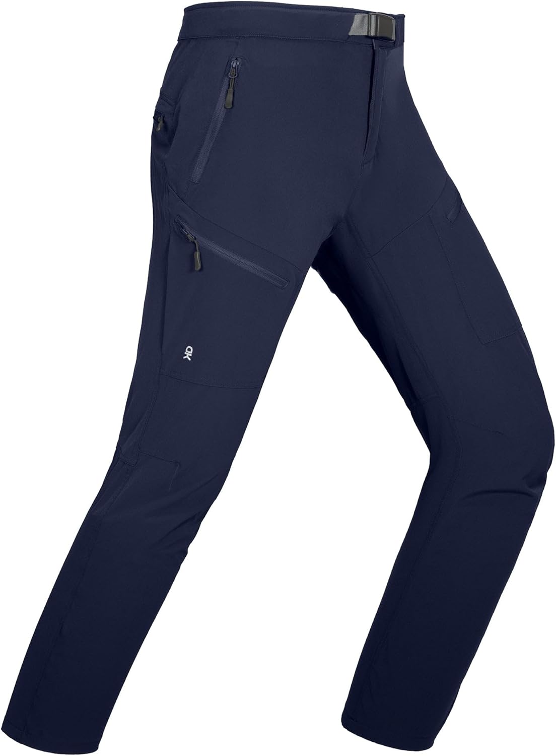 Little Donkey Andy Men's Lightweight Fishing Pants with Belt 5 Zip Pockets Waterproof Quick-Dry Travel Hiking Outdoor Pants