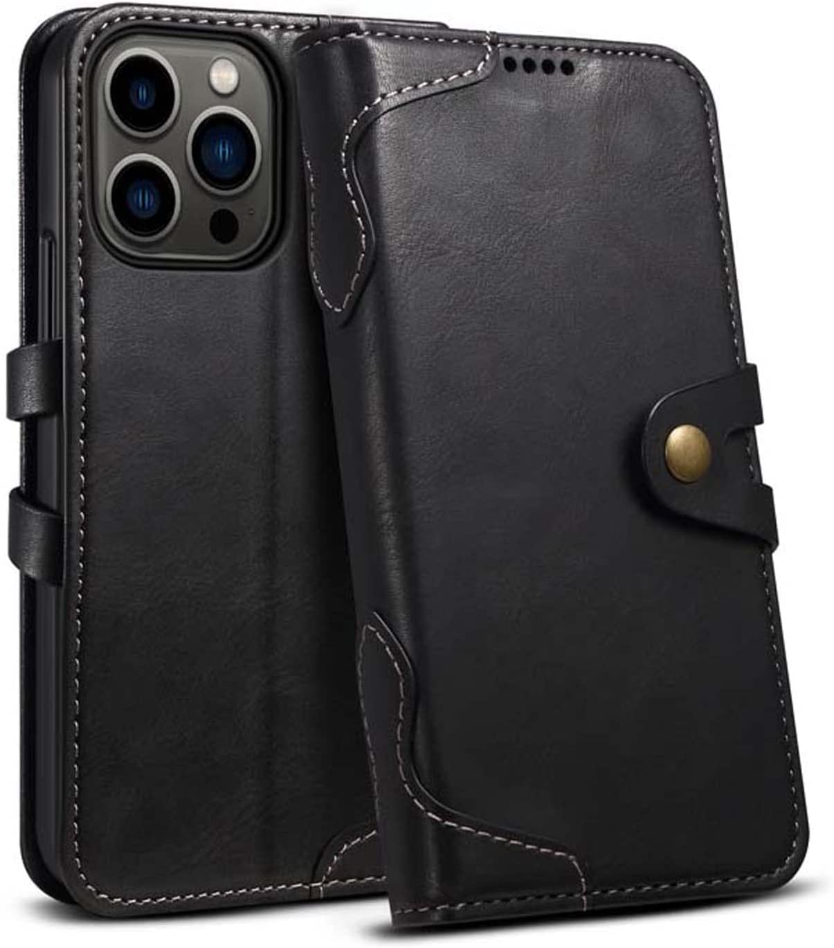 Funda iPhone 14 de cuero tipo billetera perfecta para organizar tus tarjetas en tus viajes 8