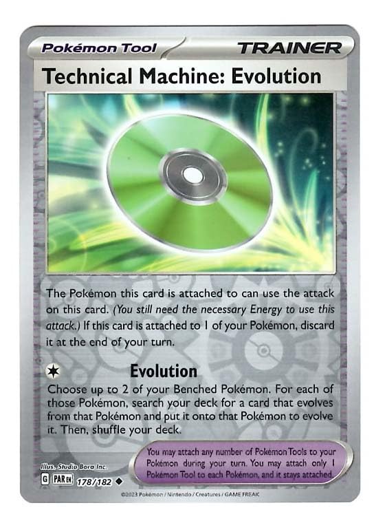 Pokemon - Technical Machine: Evolution 178/182 - Paradox Rift - Reverse Foil - Single Card