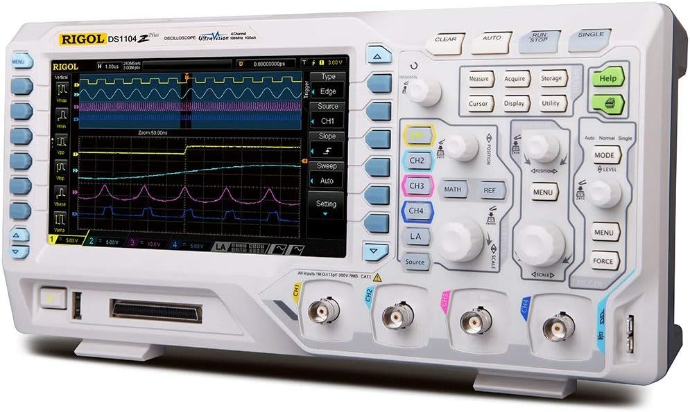 Rigol DS1104Z Plus 100 MHz Digital Oscilloscope with 4 Channels