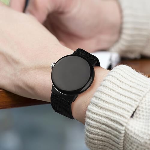Miniatura 2 de Correa de nailon compatible con Google Pixel Watch Band para mujeres y hombres, correa de velcro Solo Loop de repuesto para Google Pixel Watch