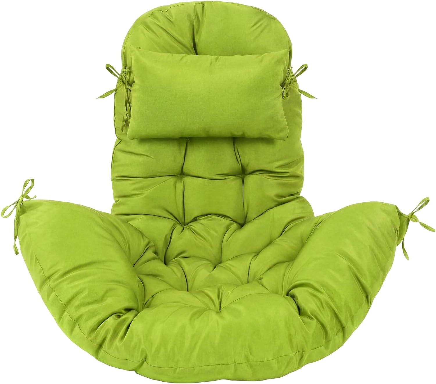 Tudomro Egg Chair Cushion Filling 2.58 kg Replacement Rocking Chair Cushions High Back Swing Hammock Egg Hanging Cushion Thicken for Indoor Outdoor Patio Garden (Green,1 Pcs)