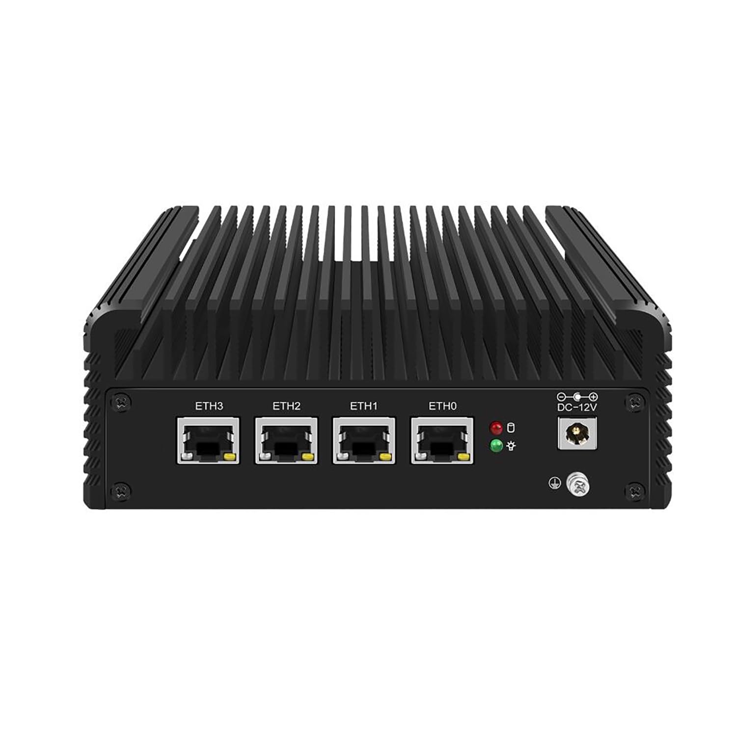 Micro Firewall Appliance, Mini PC, PFSense, Mikrotik, OPNsense, Untangle, VPN, Router PC, Celeron J4125, RJ23, AES-NI, 4 x I211-AT LAN, COM, HDMI, 4 x USB, 4G RAM, 64G SSD