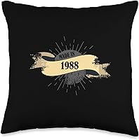 Vista 1 de Made in 1988 Birthday Vintage Retro Throw Pillow