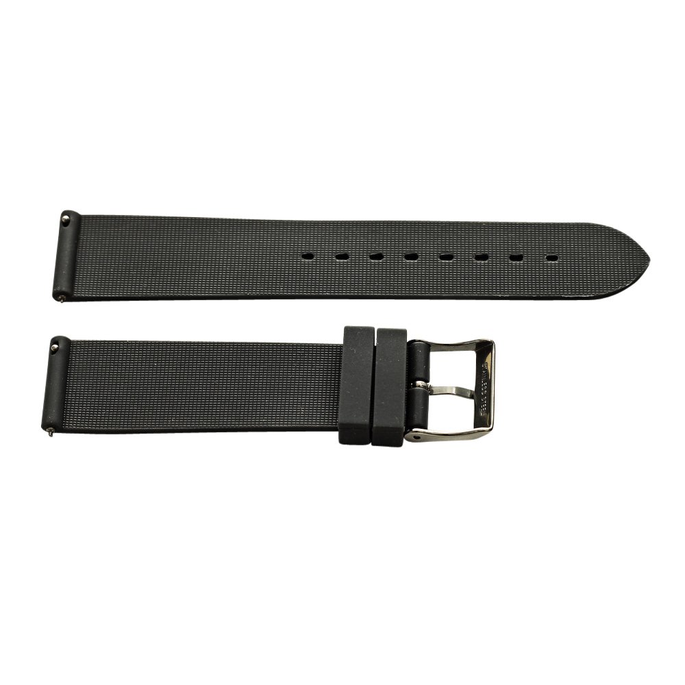 Clockwork Synergy - 2- Piece Ss Divers Silicone Watch Band Strap 22mm - Grey - Male and Female Watches