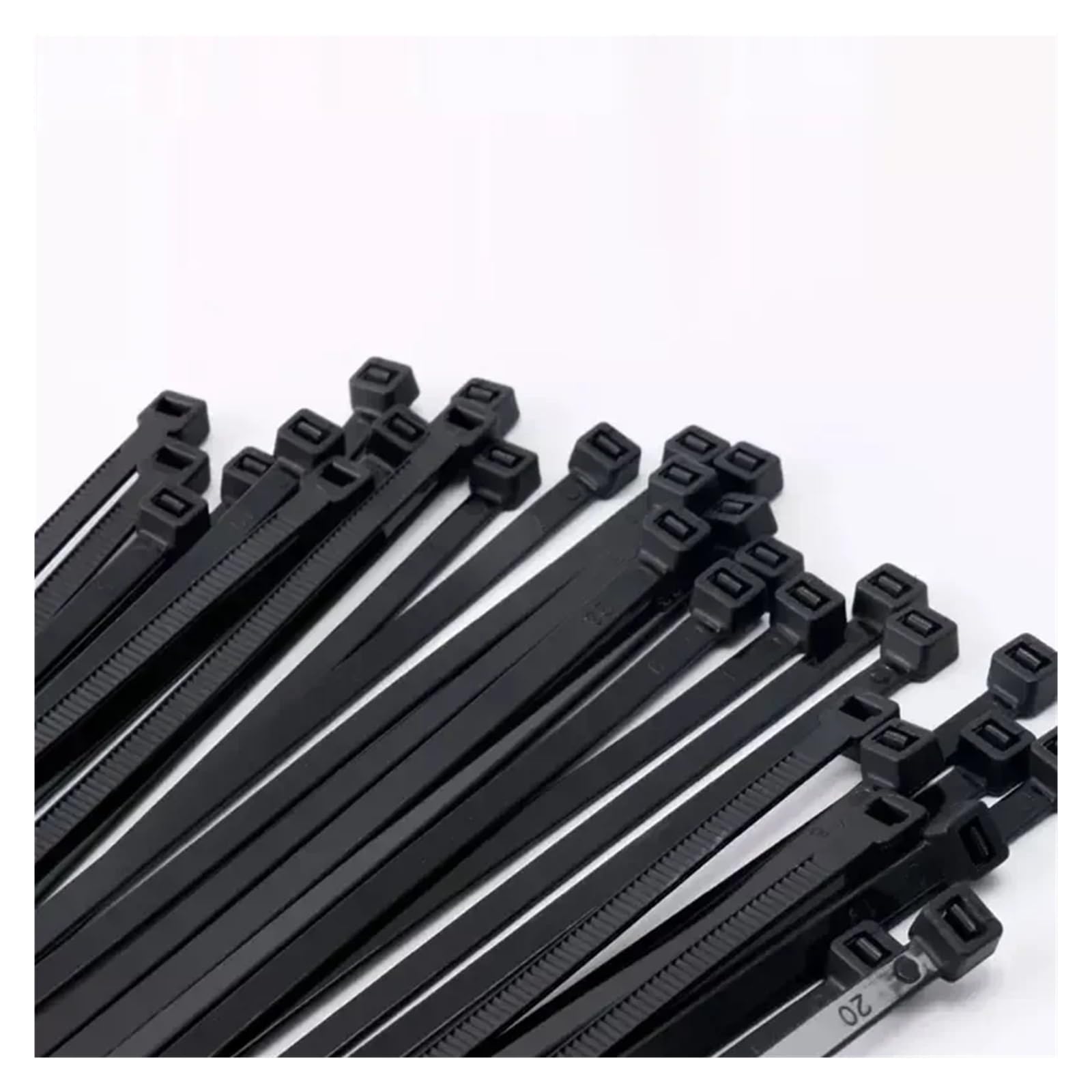 Bridas Plastico Bridas de nailon negras de 250/500 piezas, 5 x 200 mm y 5 x 300 mm, con cierre automático, ideales for organizar cables en casa.(5.2x500mm)