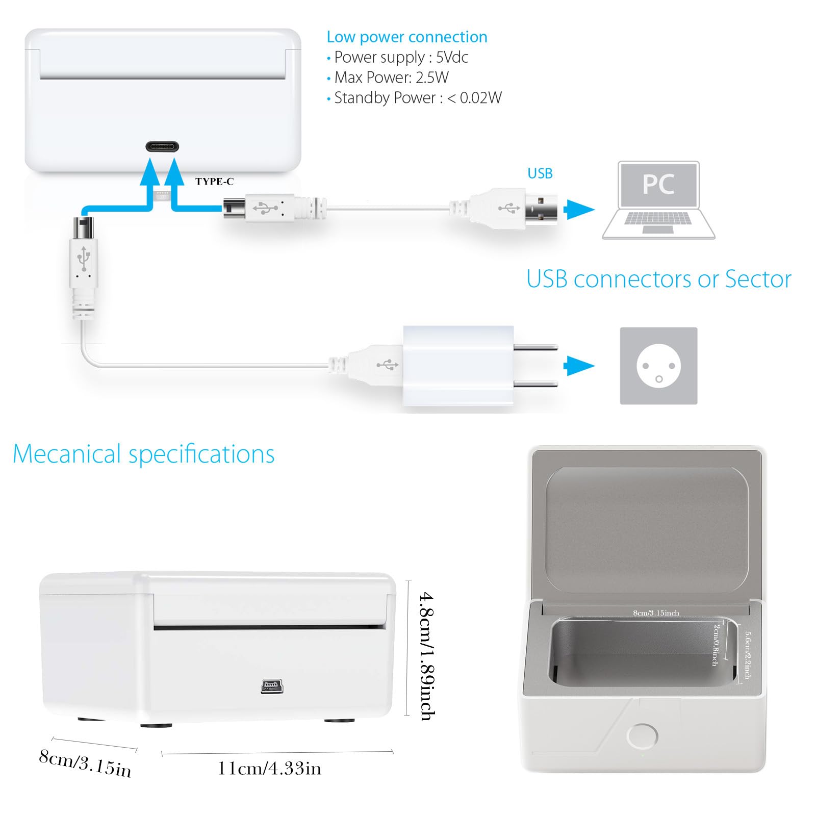 LED-UV Hearing Aid Dryer - Keep Hearing Aids Dry -6
