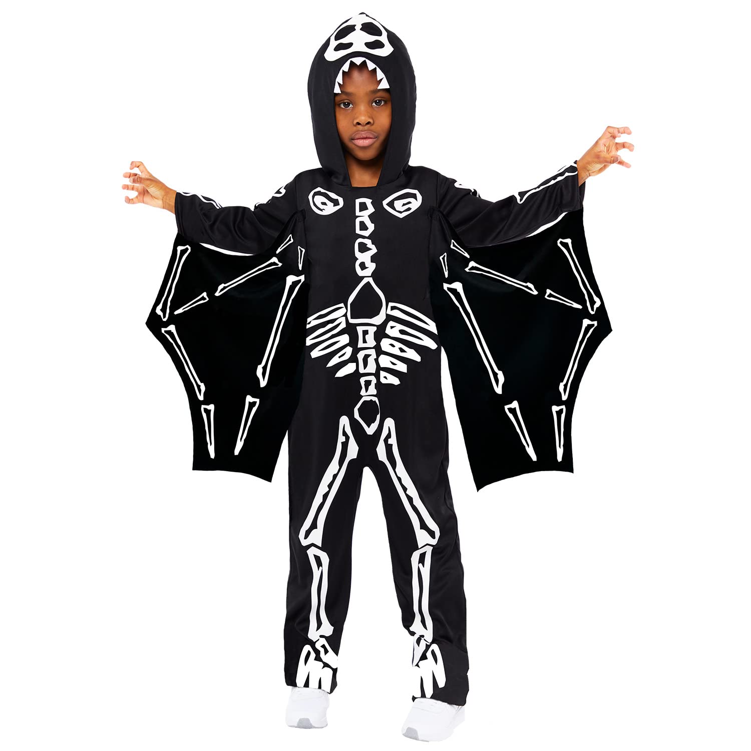 Amscan 9917891 - Boys Halloween Skeleton Pterodactyl Fancy Dress Costume Age: 6-8 Years