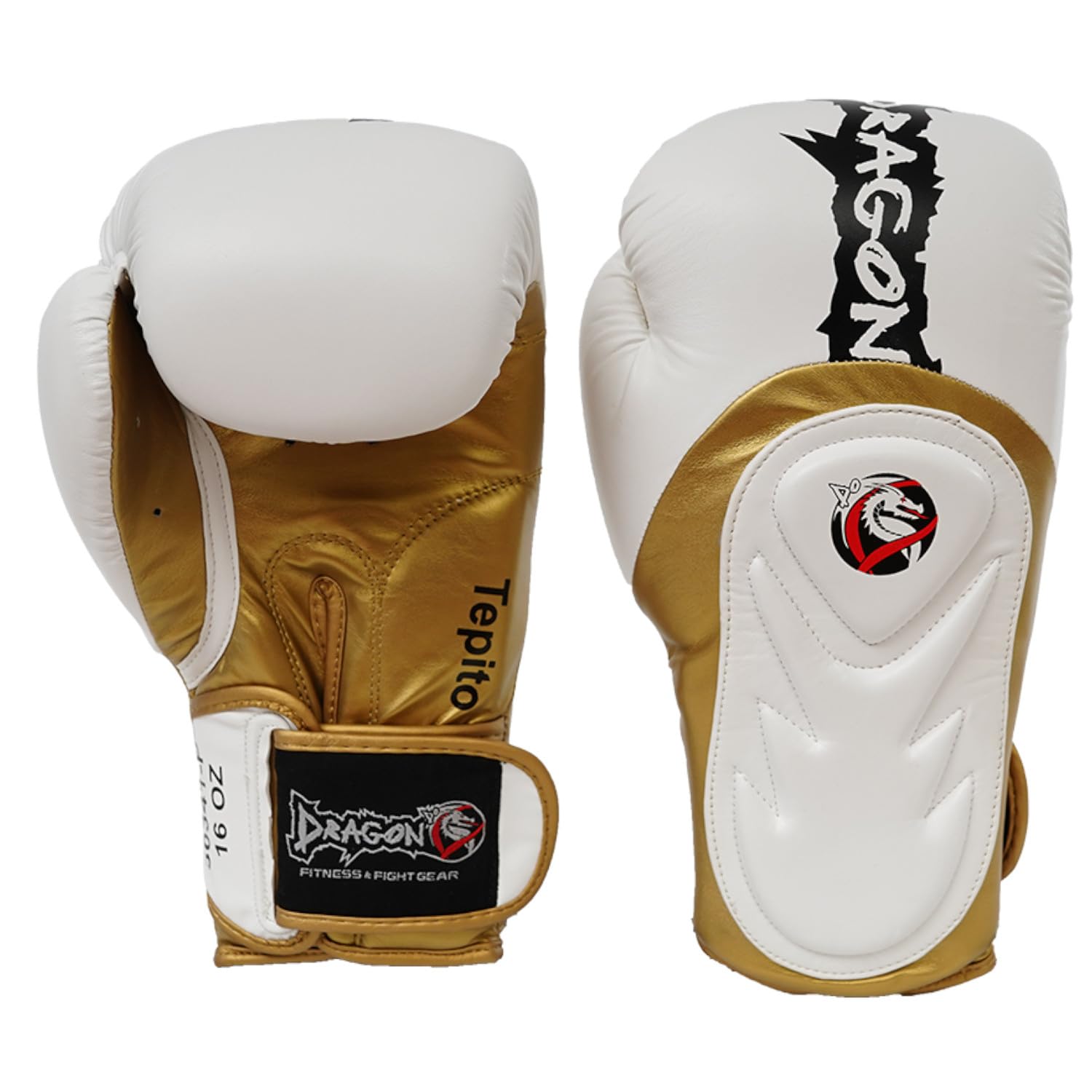 Dragon do Tepito Boxhandschuhe Männer Herren Boxhandschuhe Kickboxen Muay Thai Boxing Gloves Kampfsport Handschuhe Combat Gloves Boxing Training Schwarz Adult10 12 14 Oz