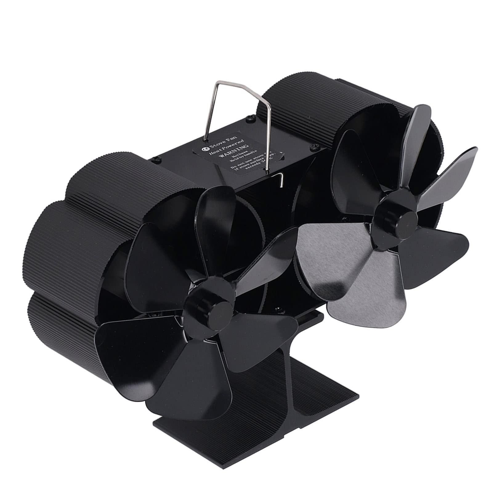 Garosa Ventilatore per Stufa a Legna 6 Pale, Tecnologia Avanzata con Velocità Maggiore e Volume D'Aria Amplificato, Design Silenzioso per Camino