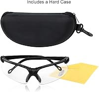 Vista 7 de Xaegistac Gafas de disparo con estuche Gafas de seguridad antivaho para cazadores para adultos