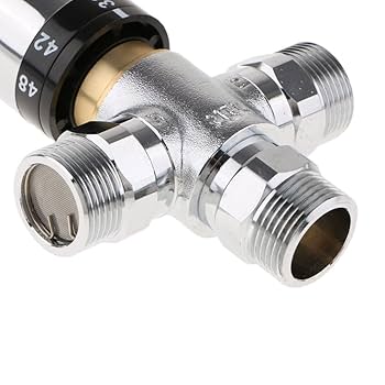 Amazon | DN20 止水栓 ミキシングバルブ 混合バルブ 3ウェイ