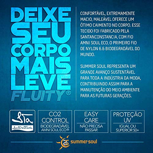 Maiô Engana Mamãe Folhagem Preto Summer Soul (P)